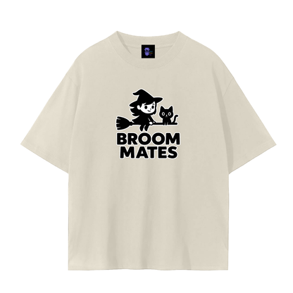 Broom Mates – Witchy Chaos Plain Tee