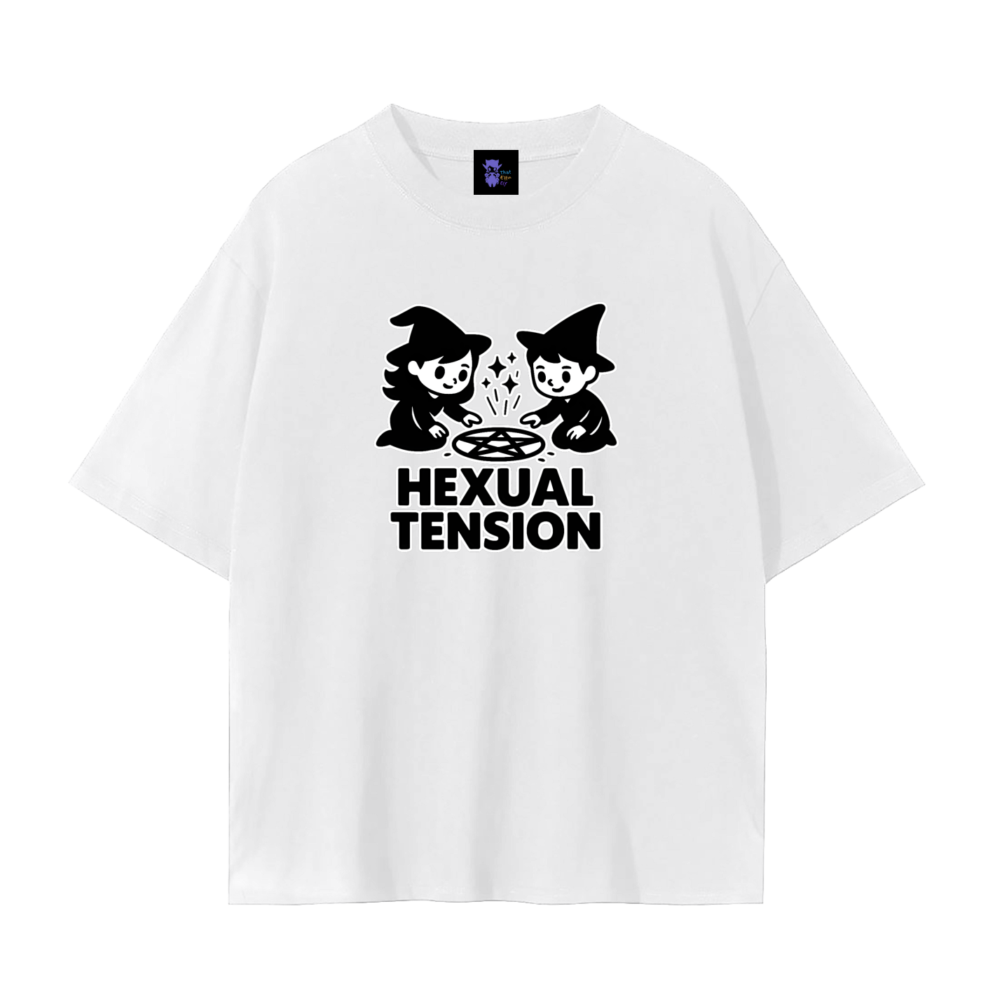 Hexual Tension – Dark Witch Humour Plain Tee