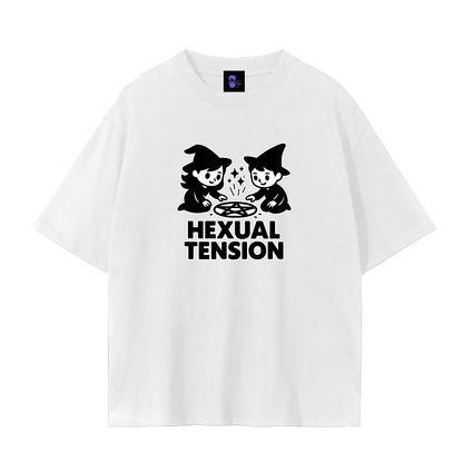 Hexual Tension – Dark Witch Humour Plain Tee