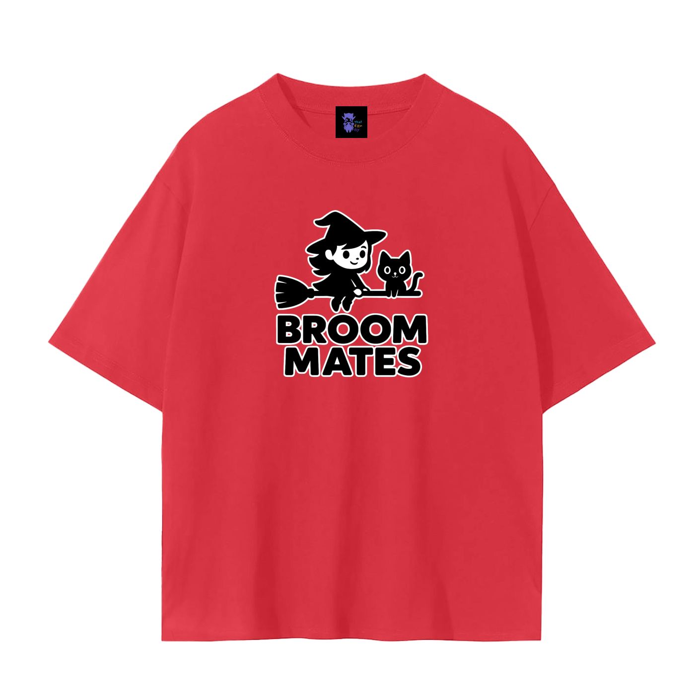 Broom Mates – Witchy Chaos Plain Tee