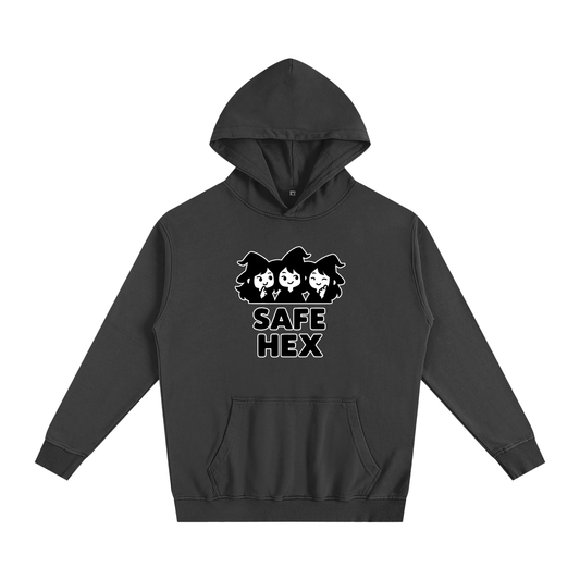 Safe Hex Oversized Hoodie – Heavyweight Cotton