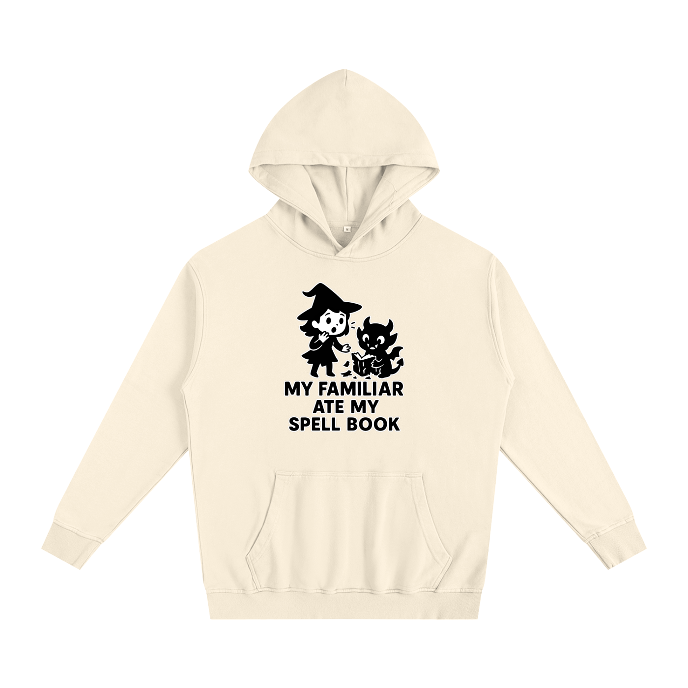 My Familiar Ate My Spellbook Oversized Hoodie – Heavyweight Cotton