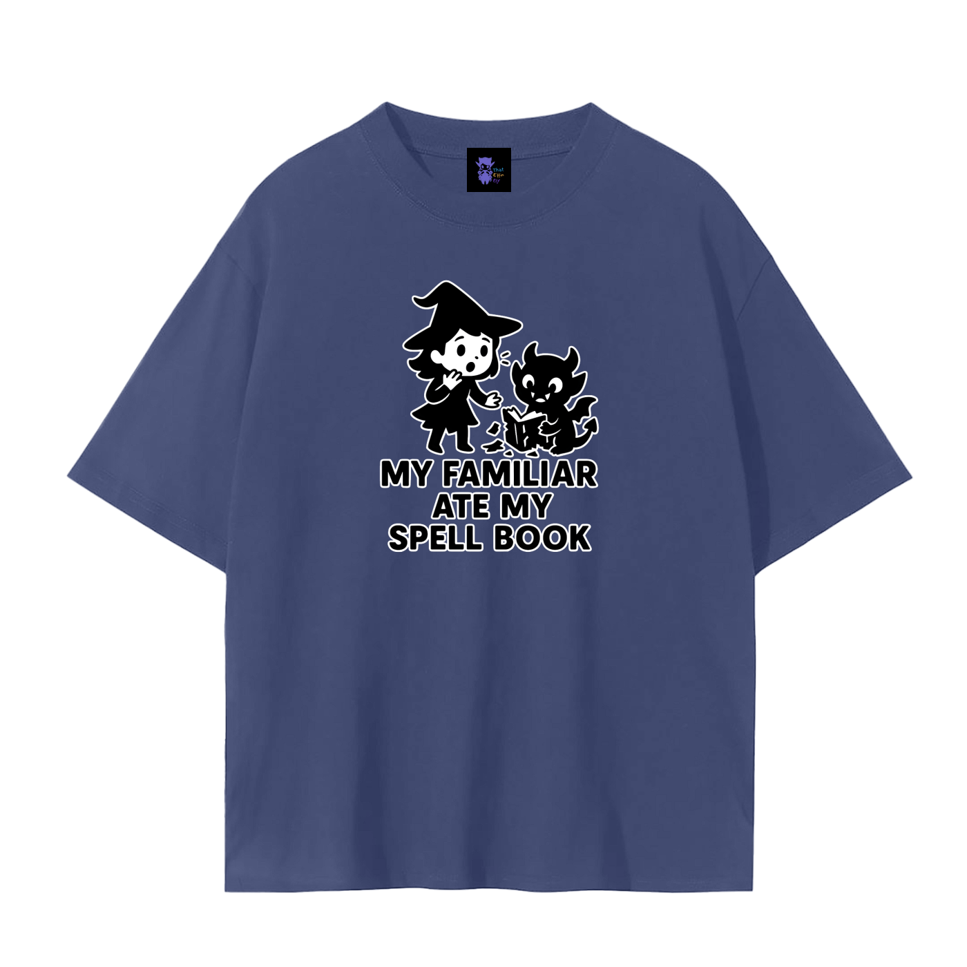 Familiar Ate the Spellbook – Witchy Chaos Plain Tee