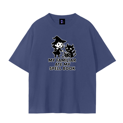 Familiar Ate the Spellbook – Witchy Chaos Plain Tee