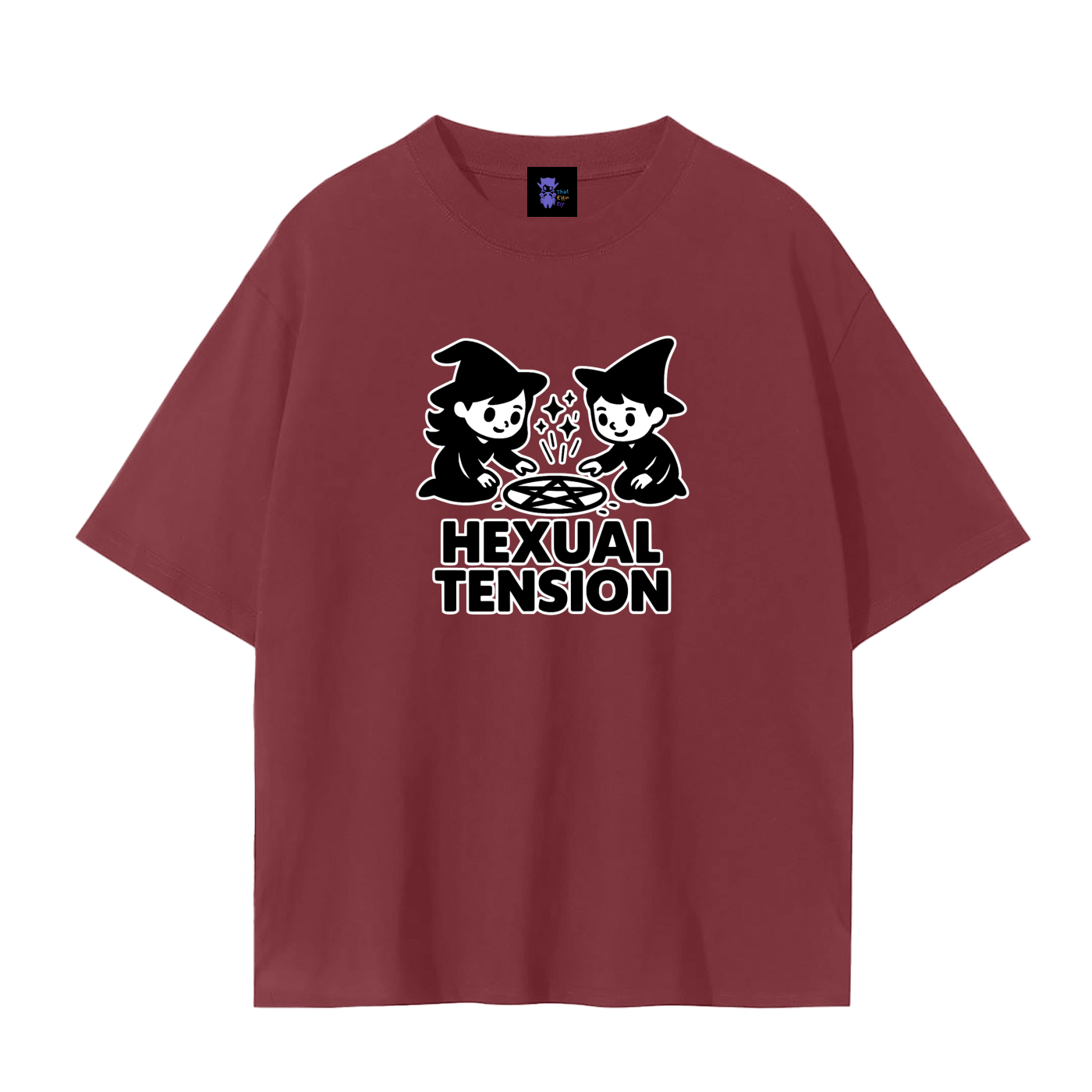 Hexual Tension – Dark Witch Humour Plain Tee