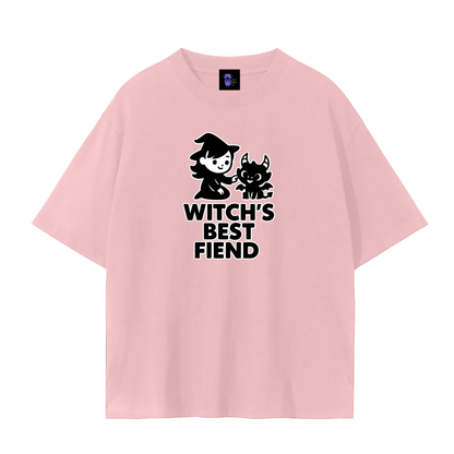 Witch’s Best Fiend – Dark Witch Plain Tee