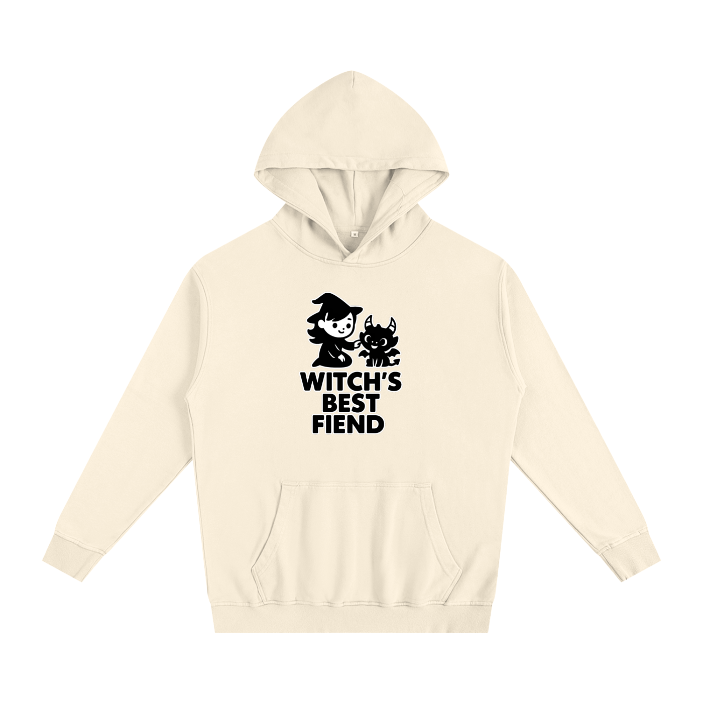 Witch’s Best Fiend Oversized Hoodie – Heavyweight Cotton