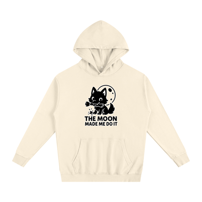 The Moon Made Me Do It (Wolf) Oversized Hoodie – Heavyweight Cotton