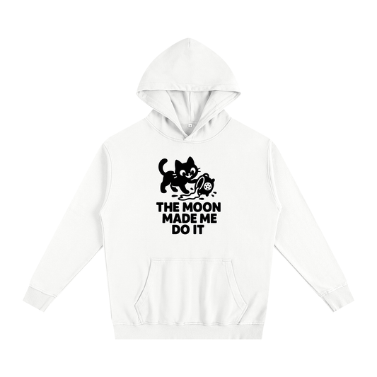 The Moon Made Me Do It (Cat) Oversized Hoodie – Heavyweight Cotton
