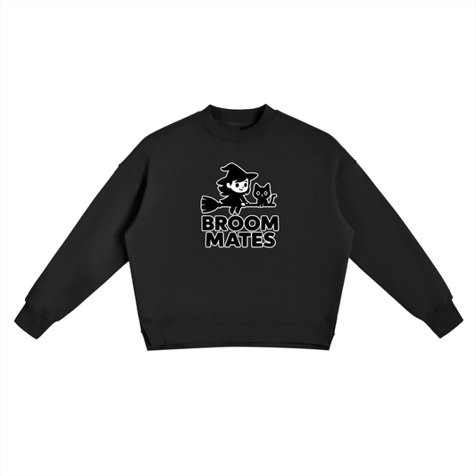 Broom Mates – Witchy Chaos Fleece Crewneck