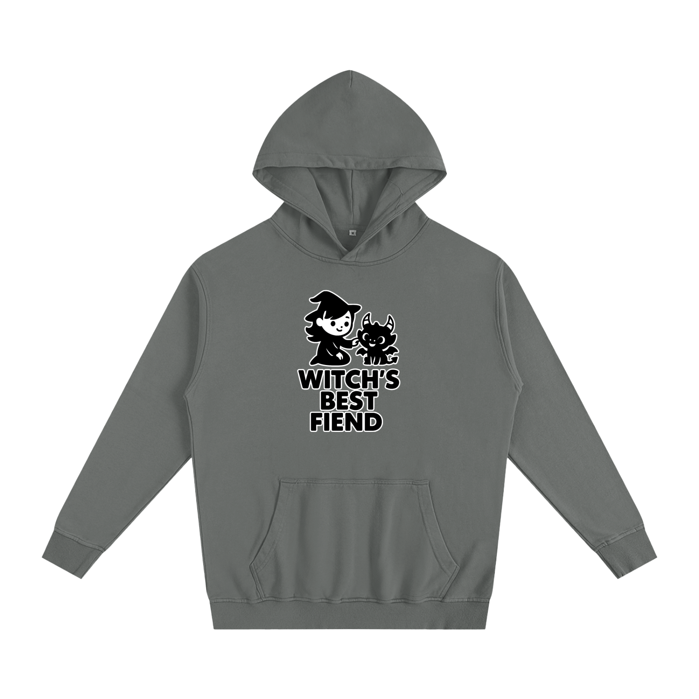 Witch’s Best Fiend Oversized Hoodie – Heavyweight Cotton