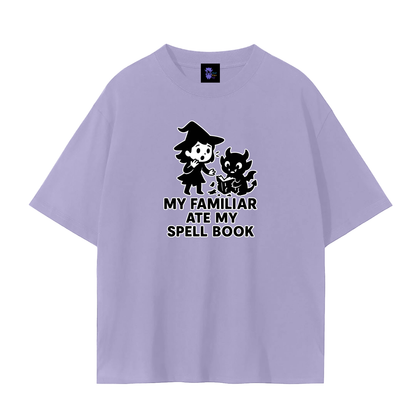 Familiar Ate the Spellbook – Witchy Chaos Plain Tee